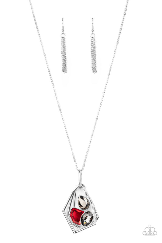 All Systems GLOW - Red necklace