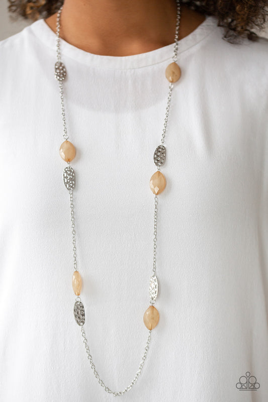 Beachfront Beauty - Brown necklace