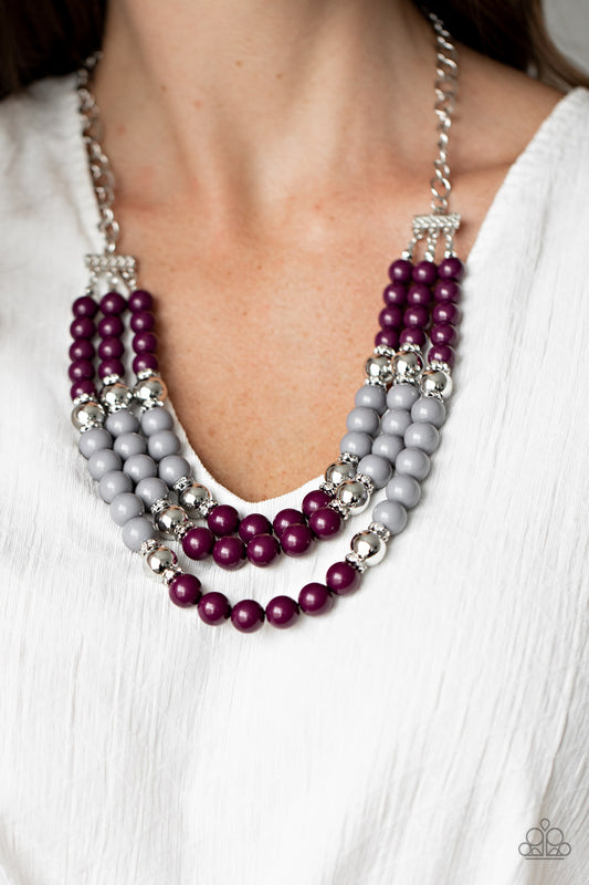 BEAD Your Own Drum - Purple necklace