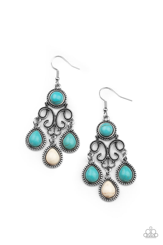 Canyon Chandelier - Turquoise/Multi earrings