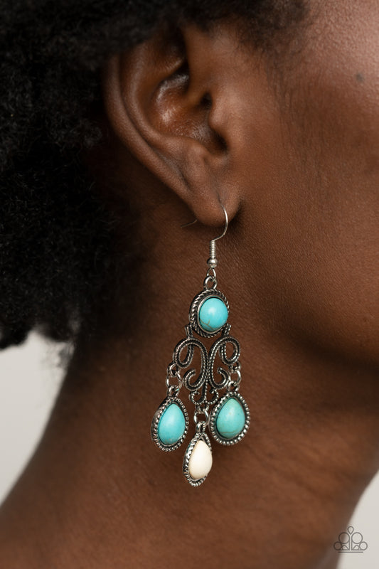Canyon Chandelier - Turquoise/Multi earrings