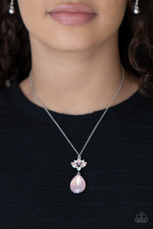 Celestial Shimmer - Pink Iridescent necklace