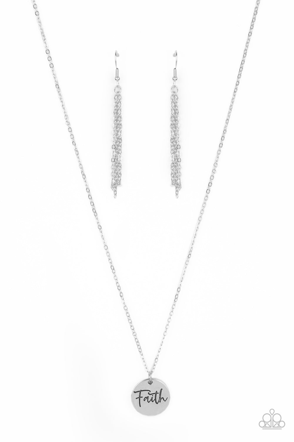 Choose Faith - Silver inspirational necklace