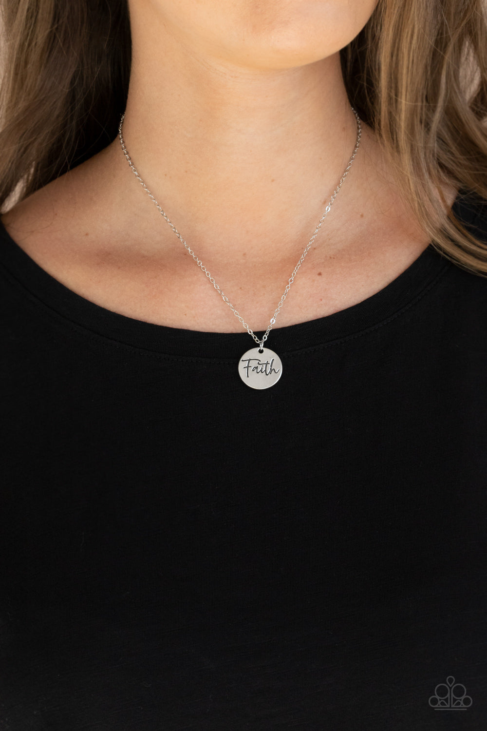 Choose Faith - Silver inspirational necklace