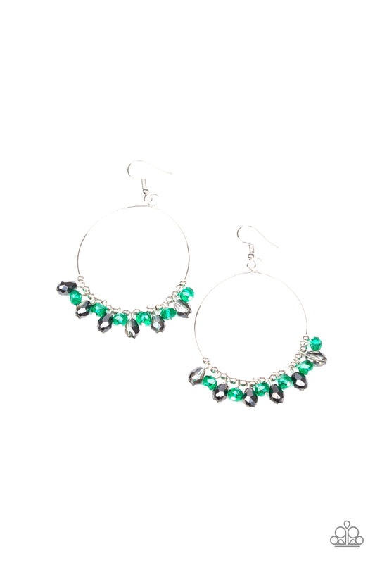 Crystal Collaboration - Green earrings