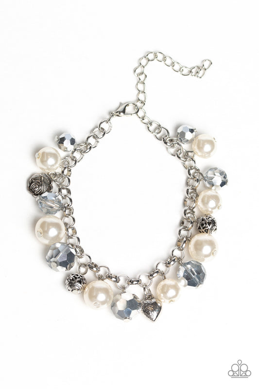 Cupid Couture - White pearl bracelet