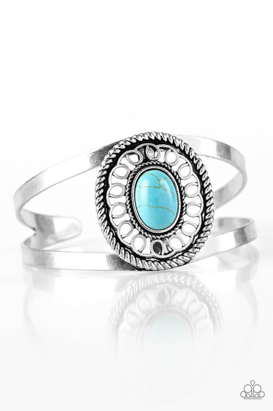 Deep In The TUMBLEWEEDS - Blue cuff bracelet