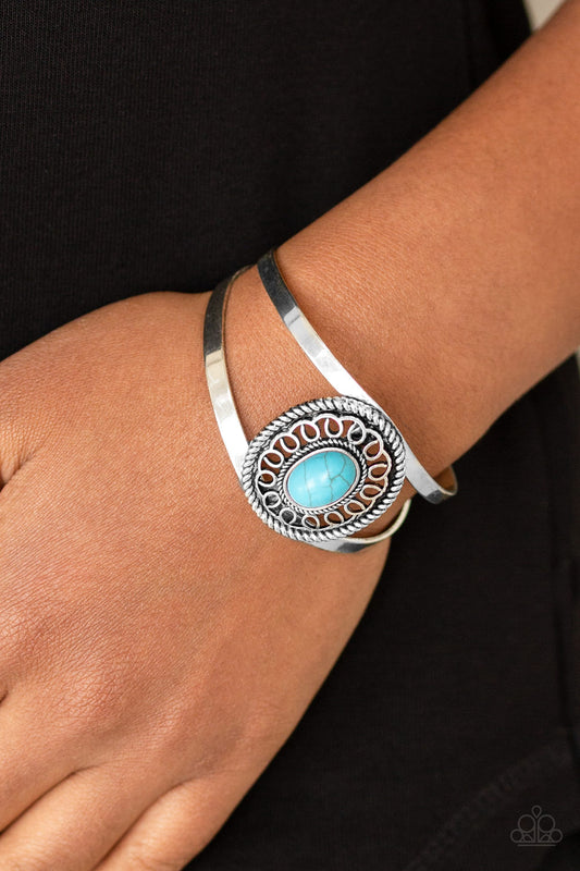 Deep In The TUMBLEWEEDS - Blue cuff bracelet