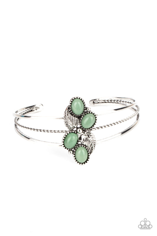 Eco Enthusiast - Green cuff bracelet