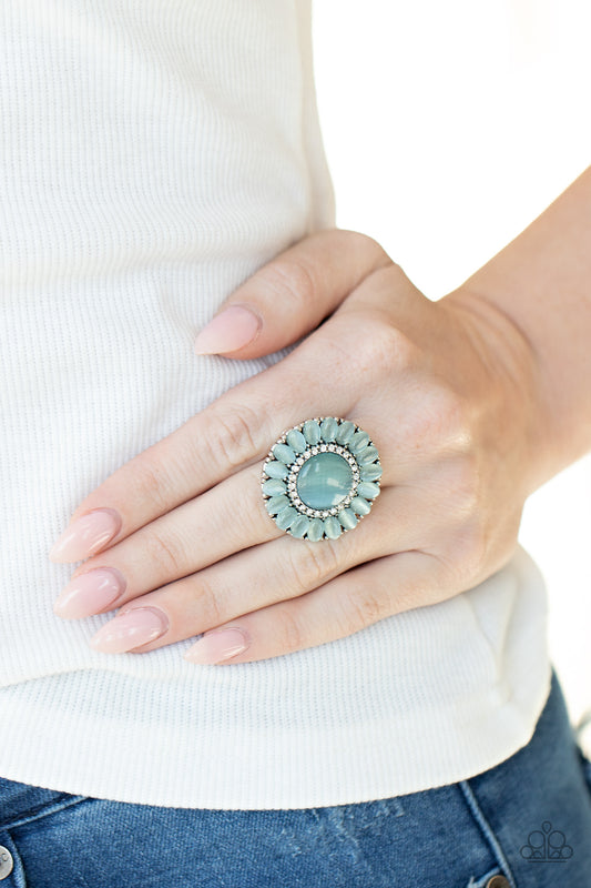 Elegantly Eden - Blue moonstone ring