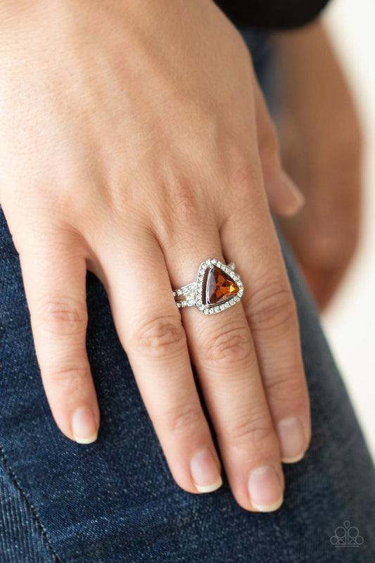 Elevated Engagement - Brown ring
