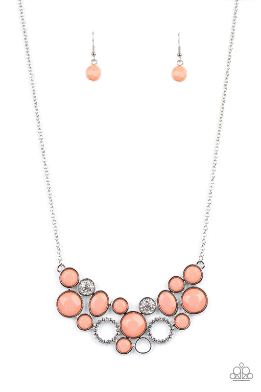 Extra Eloquent - Coral Orange necklace