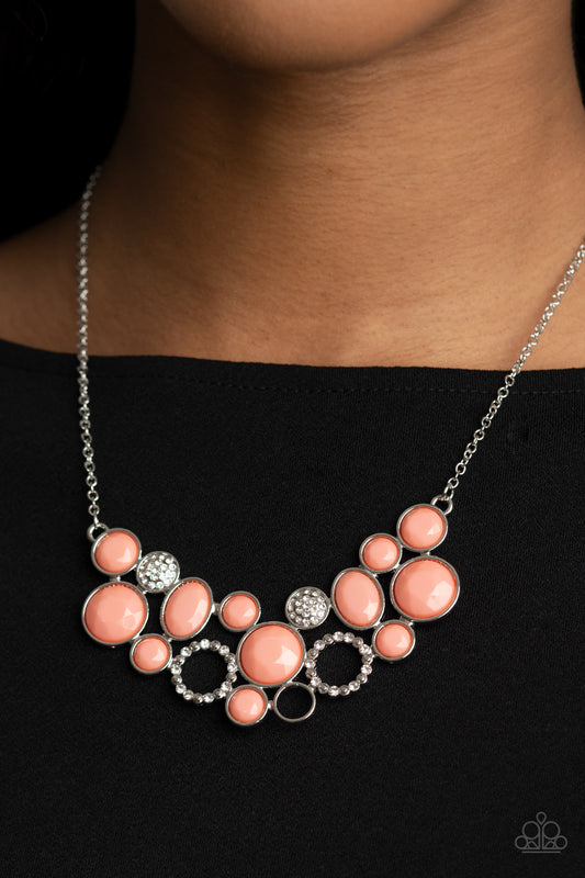 Extra Eloquent - Coral Orange necklace