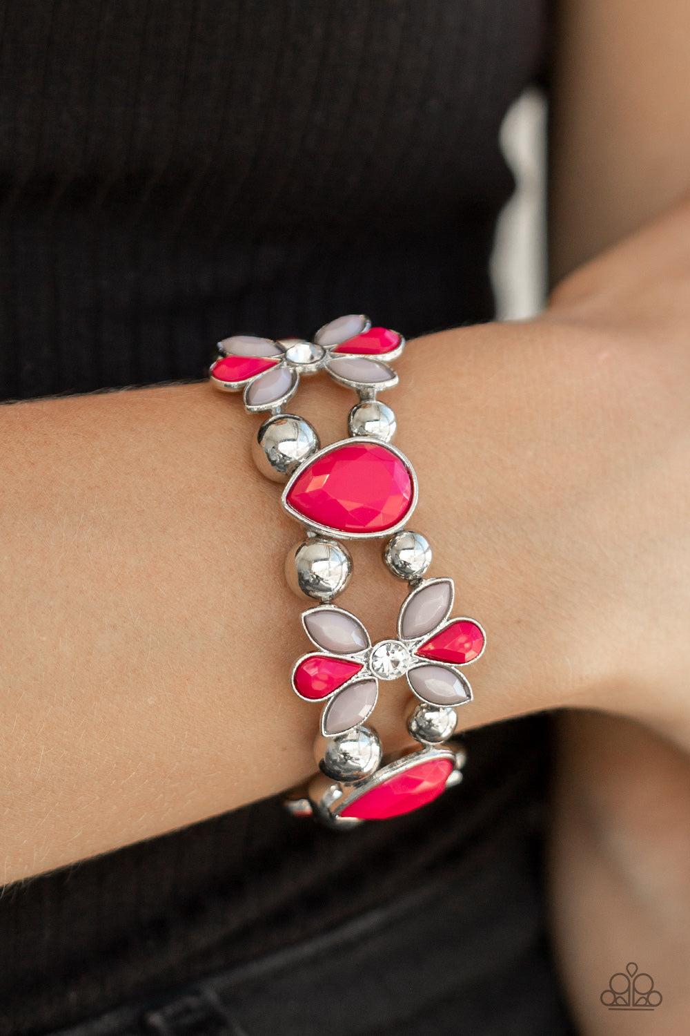 Fabulously Flourishing - Pink bracelet