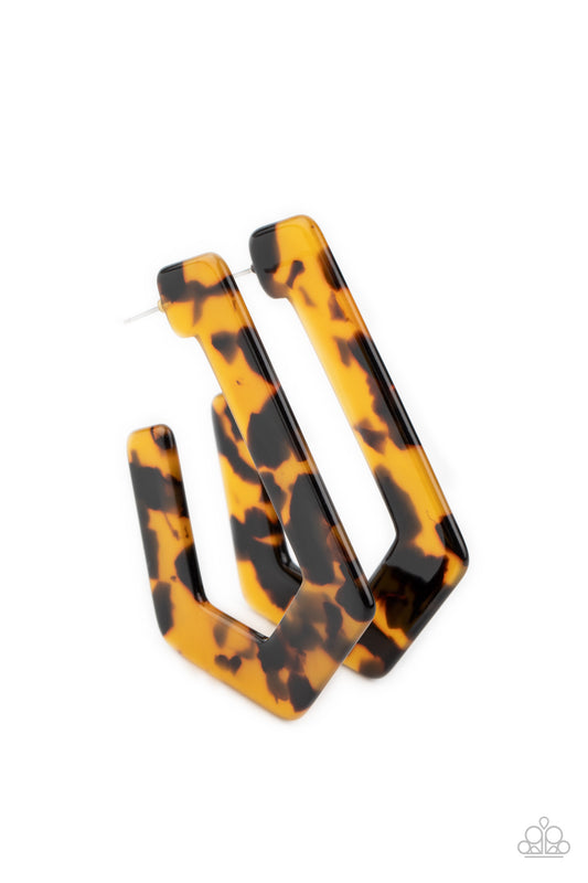 Flat Out Fearless - Brown Multi hoops