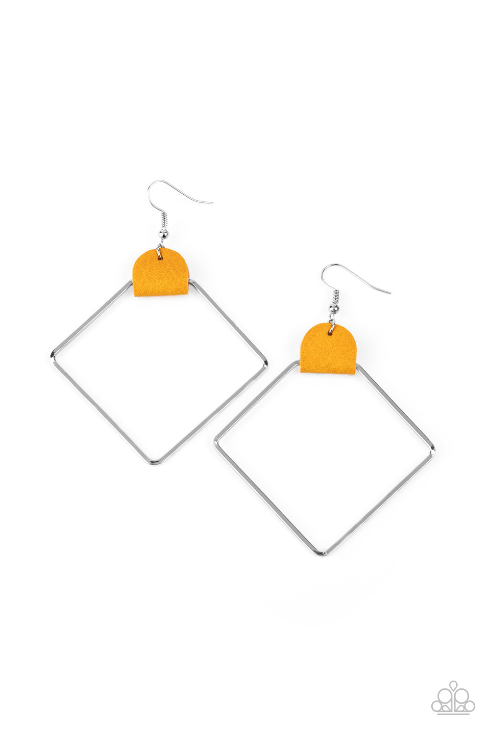 Friends of a LEATHER - Yellow earrings