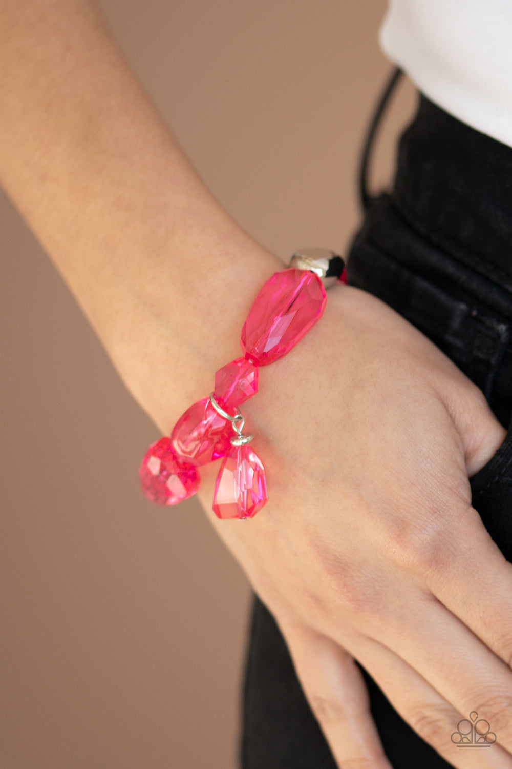 Gemstone Glamour - Pink bracelet