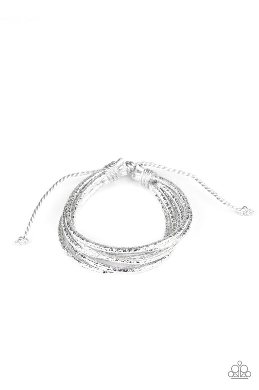Glitter-tastic! - Silver bracelet
