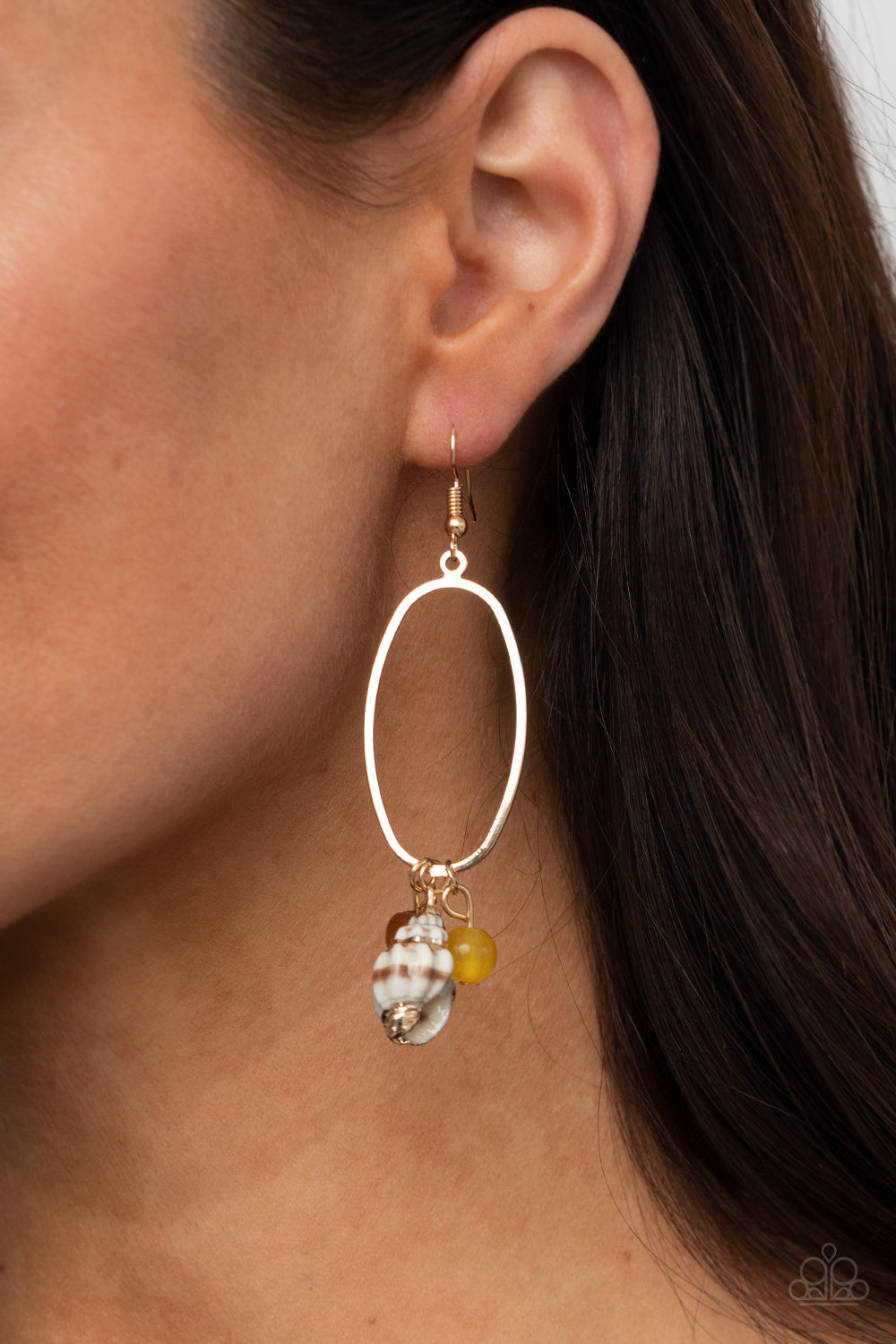 Golden Grotto - Yellow/Gold earrings