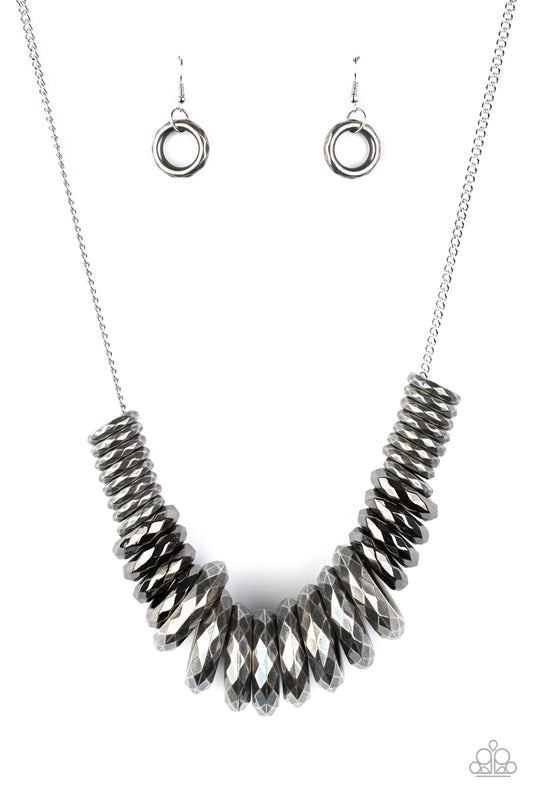 Haute Hardware - Gunmetal/Silver necklace