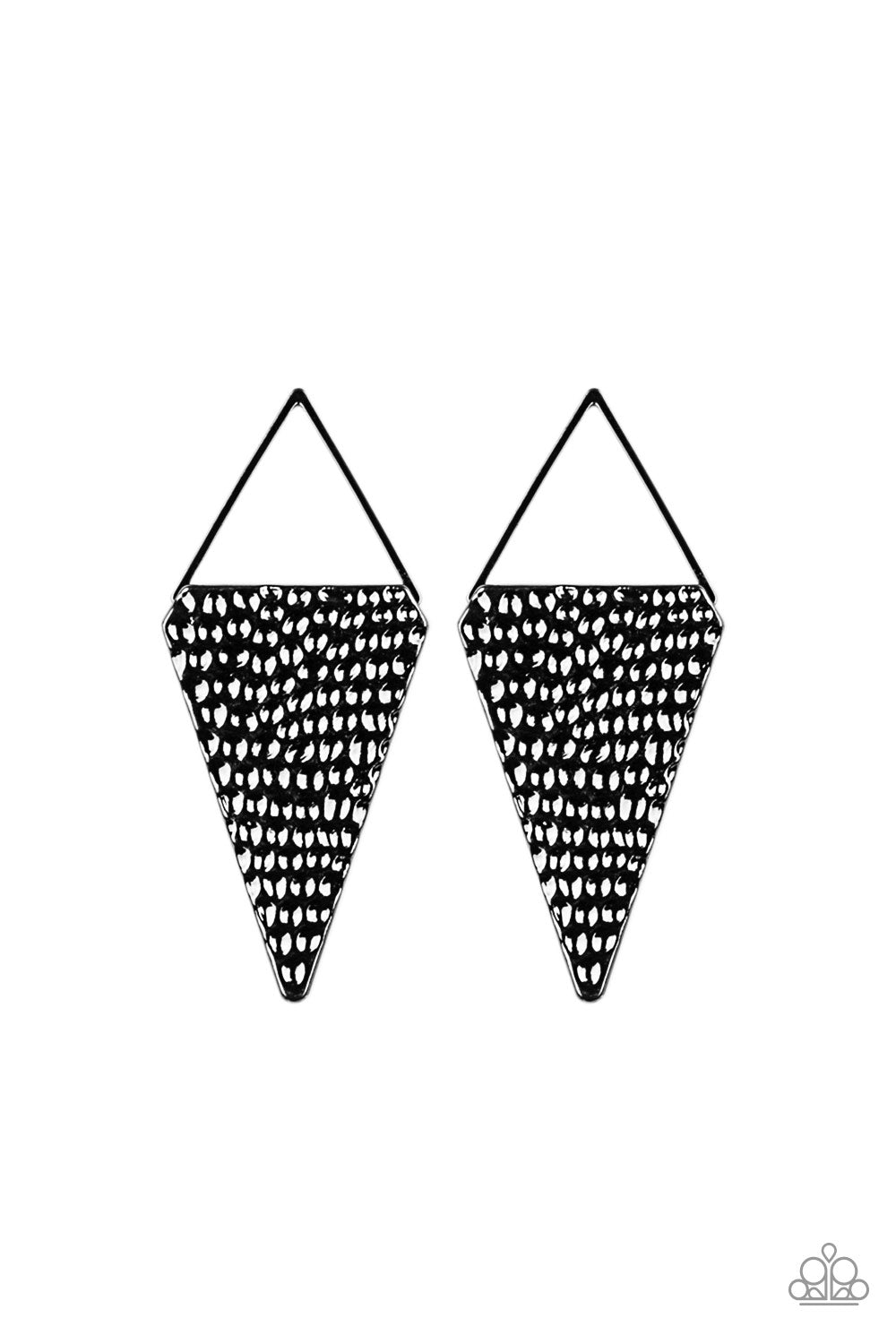 Have A Bite - Black post earrings
