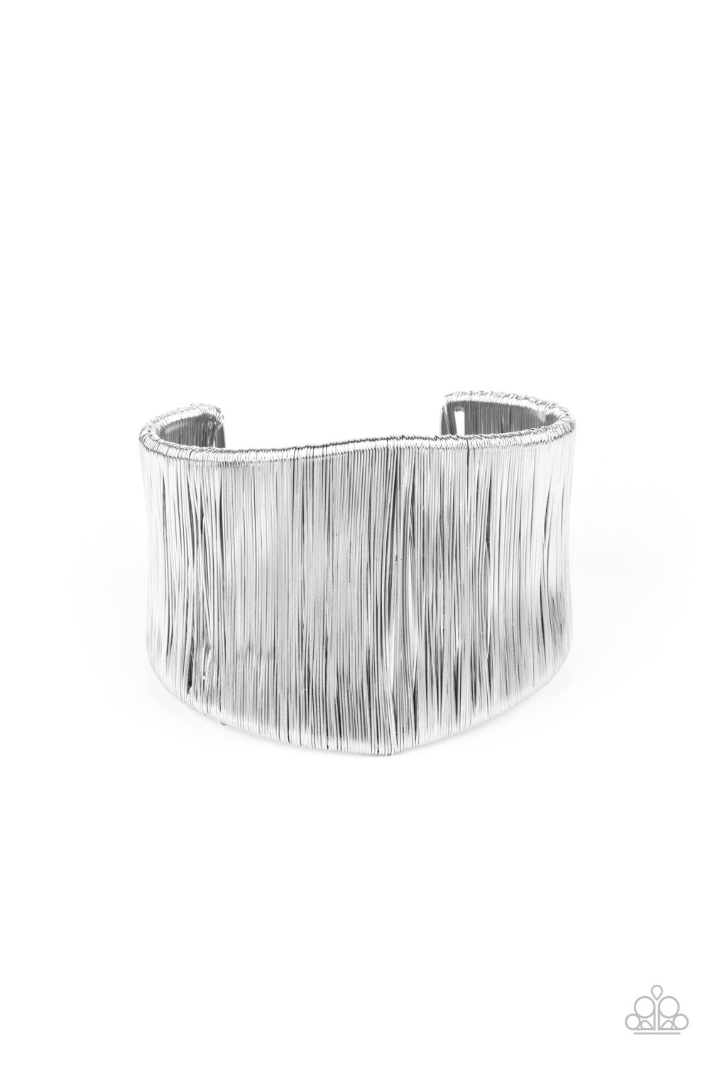 Hot Wired Wonder - Silver cuff bracelet