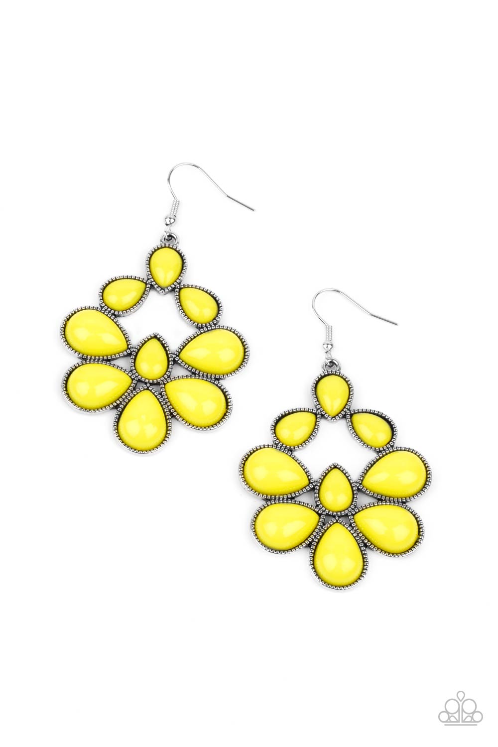 In Crowd Couture - Yellow earrings