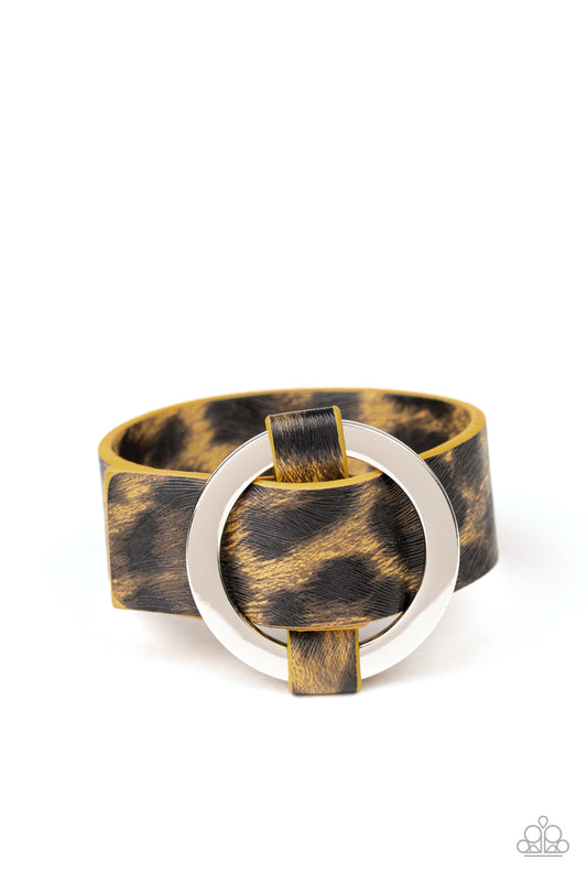 Jungle Cat Couture - Yellow wrap bracelet