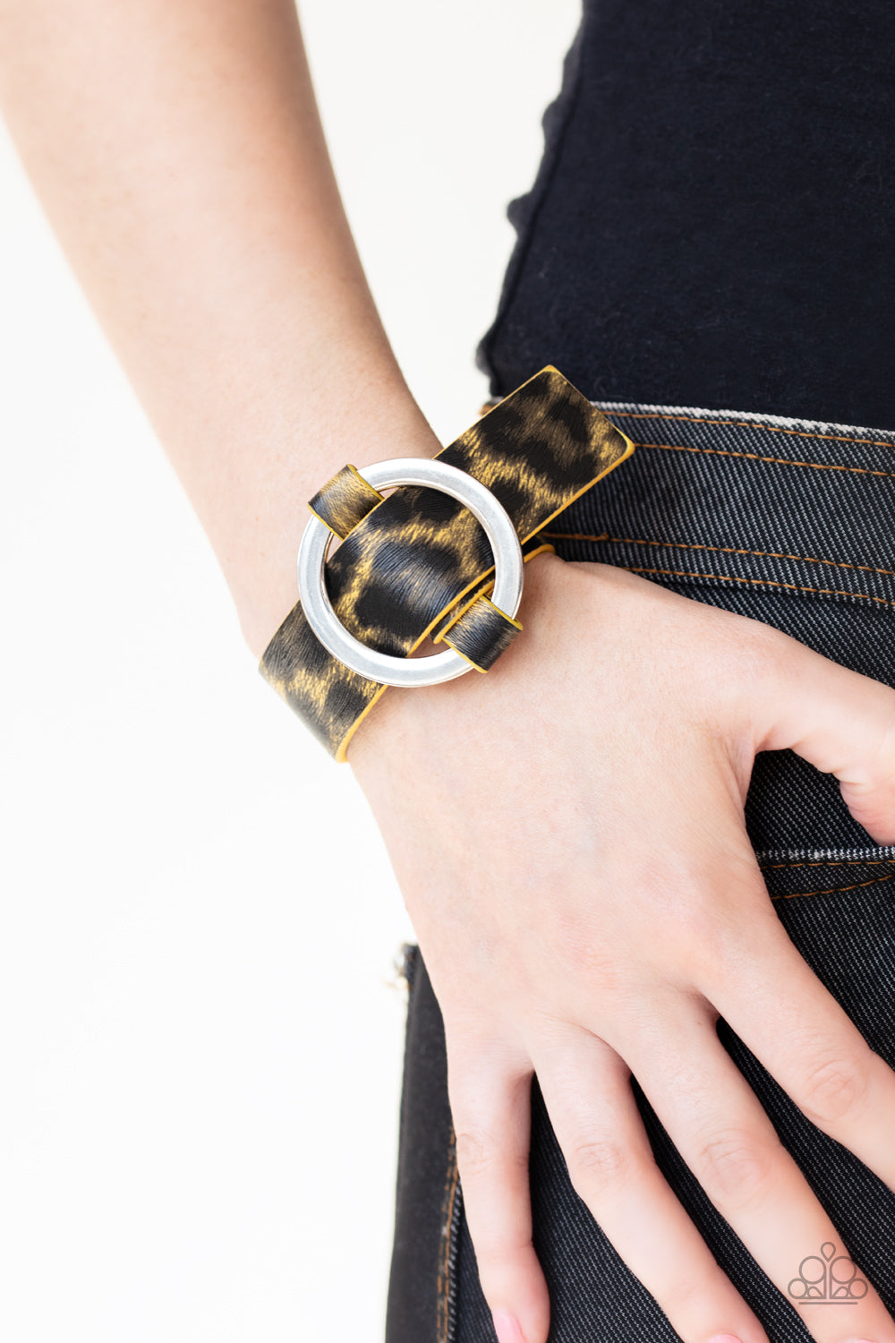 Jungle Cat Couture - Yellow wrap bracelet