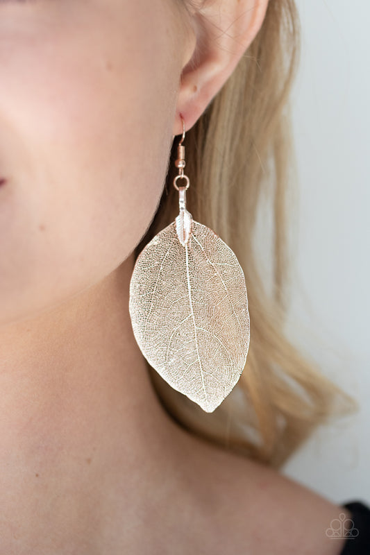 Leafy Legacy - Rose Gold earrings