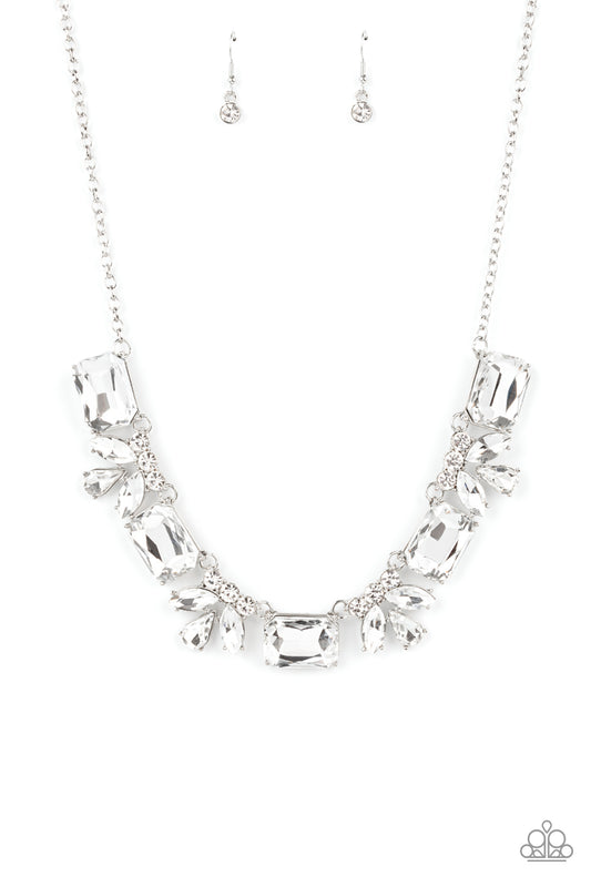Long Live Sparkle - White gems necklace