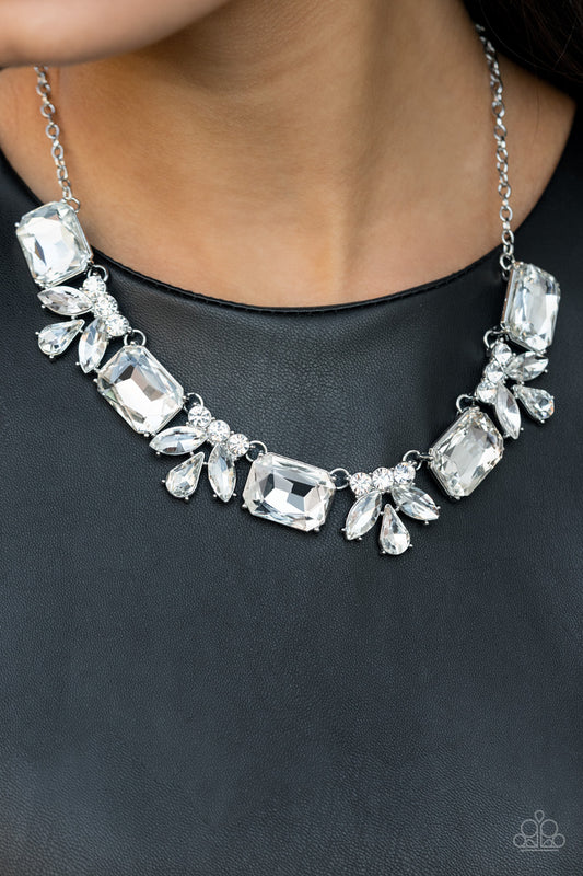 Long Live Sparkle - White gems necklace