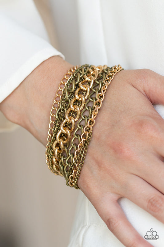Metallic Horizon - Brass/Gold bracelet