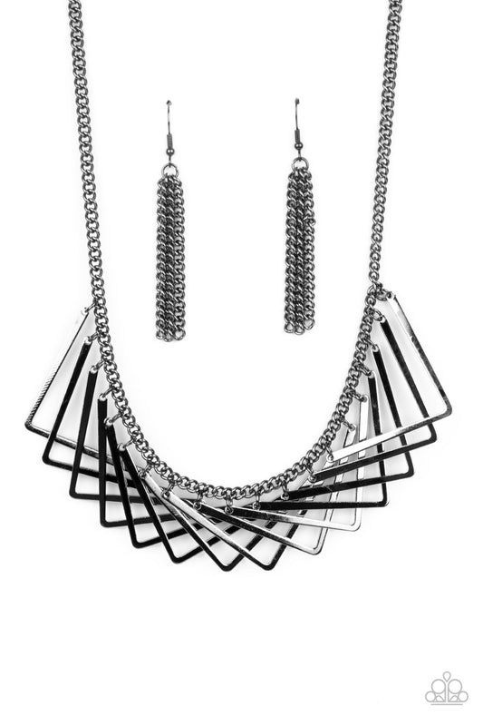 Metro Mirage - Black/Gunmetal necklace