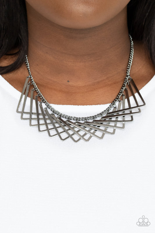 Metro Mirage - Black/Gunmetal necklace