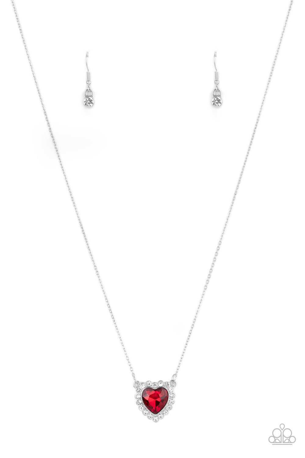 Out of the GLITTERY-ness of Your Heart - Red necklace