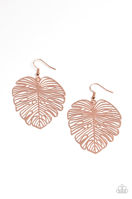 Palm Palmistry - Copper earrings