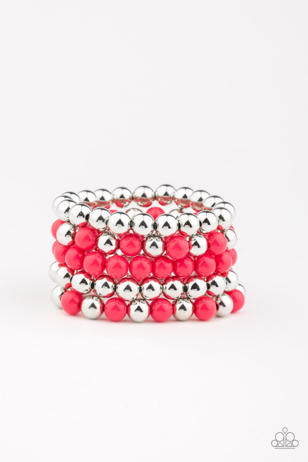 Miss Pop-YOU-larity - Pink necklace w/matching bracelet