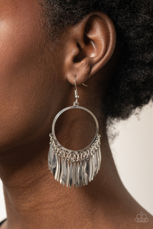 Radiant Chimes - Silver earrings