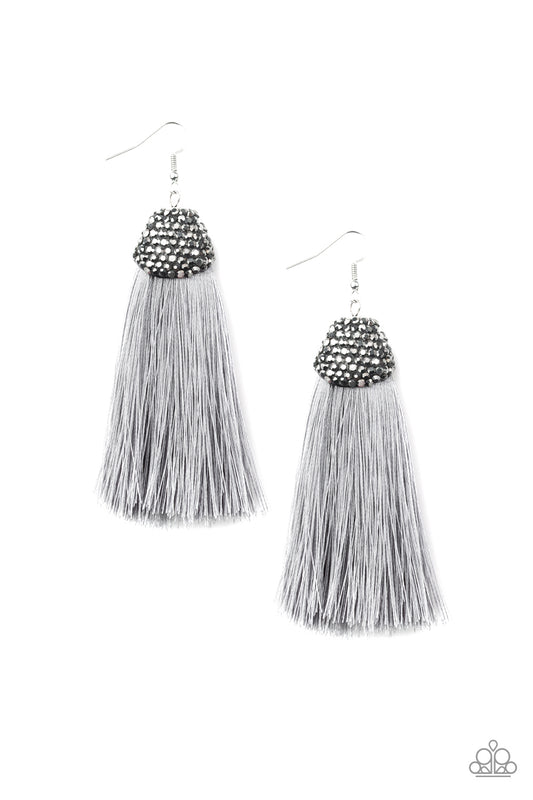 Razzle Riot - Silver earrings
