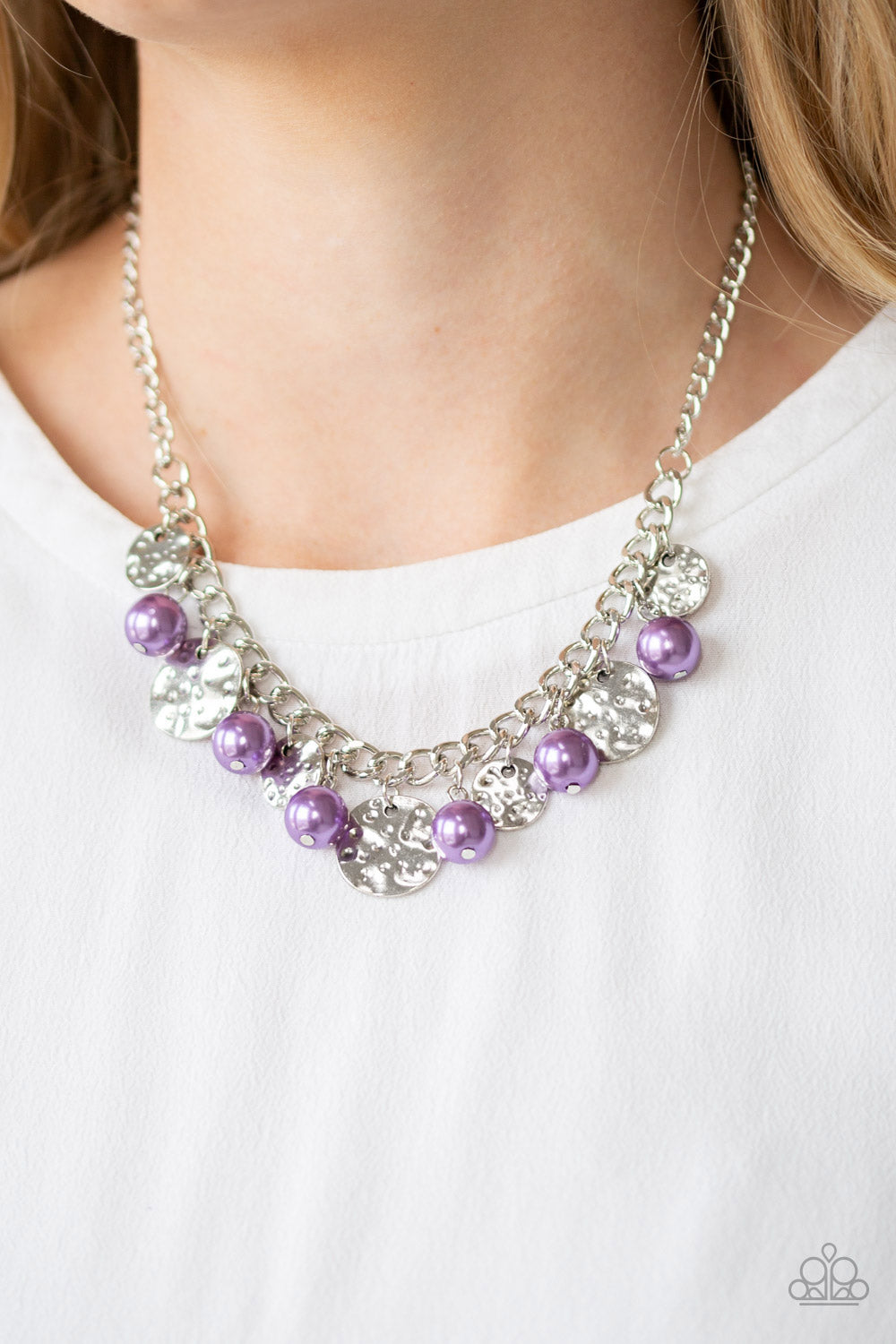 Seaside Sophistication - Purple necklace w/ matching bracelet