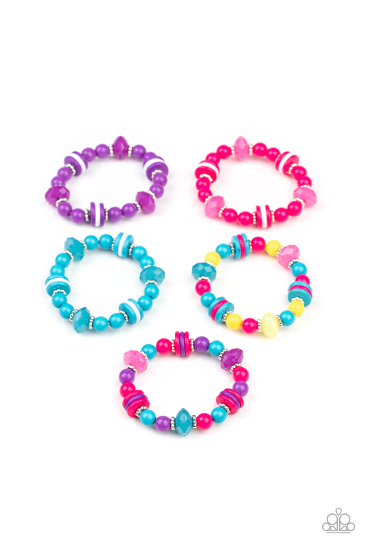 STARLET SHIMMER COLORFUL BRACELETS FOR LITTLE GIRLS (5-PACK)