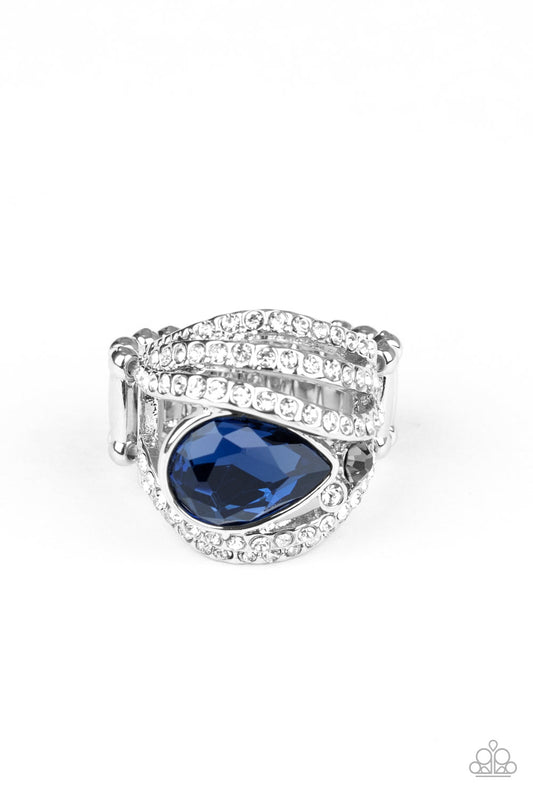 Stepping Up The Glam - Blue ring