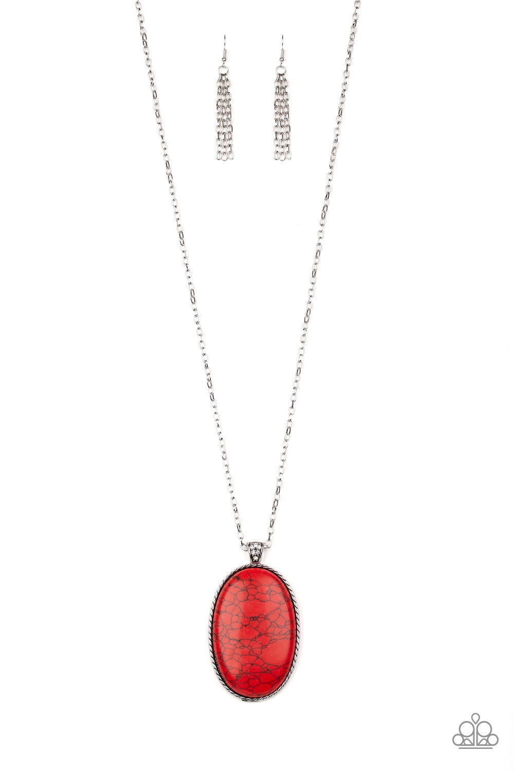 Stone Stampede - Red necklace set
