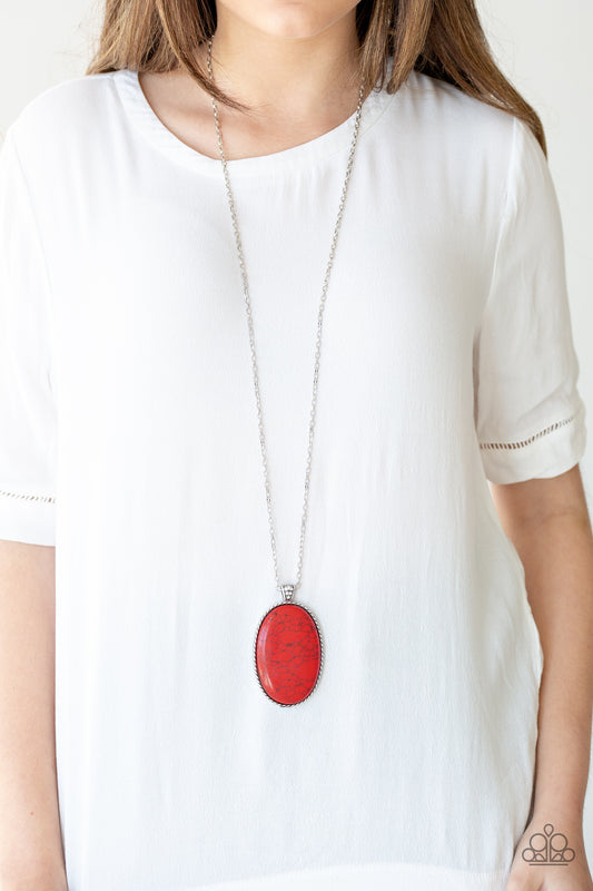 Stone Stampede - Red necklace set