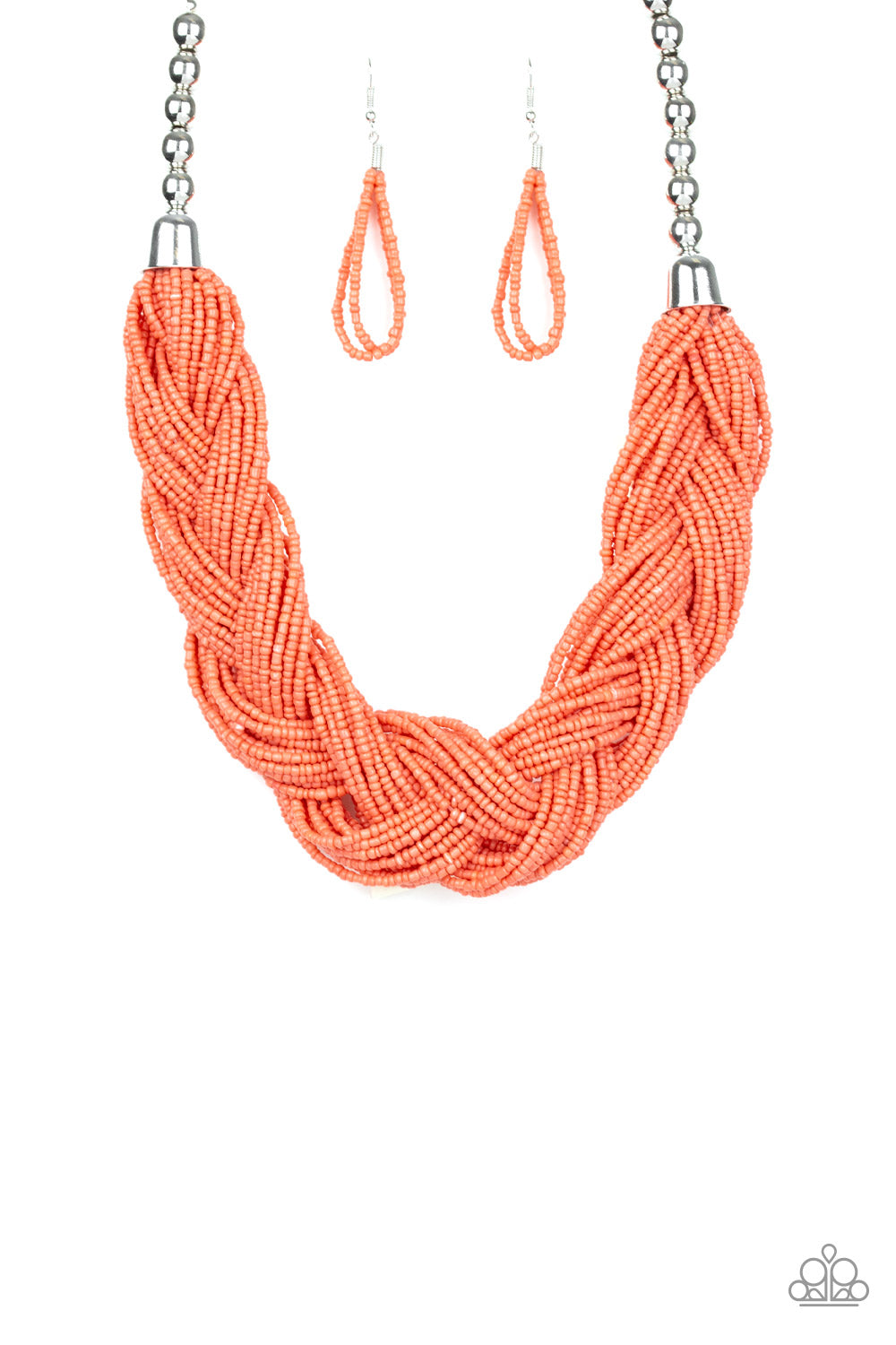 The Great Outback - Orange seed bead necklace