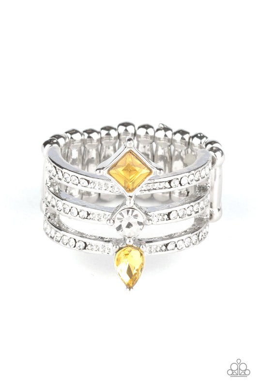 Triple Throne Twinkle - Yellow ring