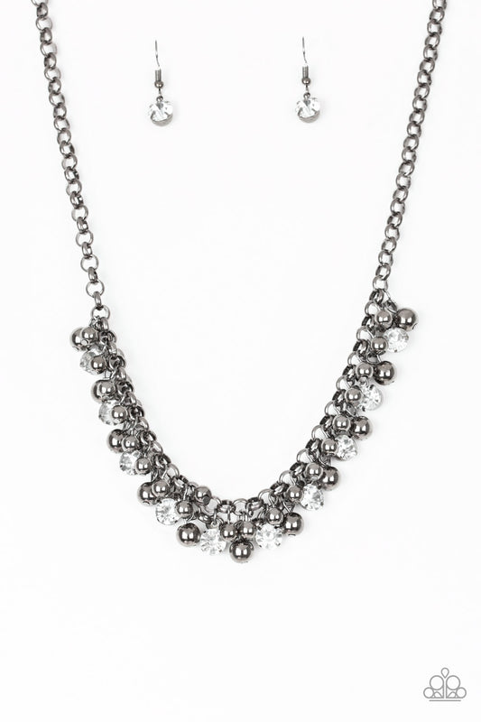 Wall Street Winner - Black/Gunmetal necklace