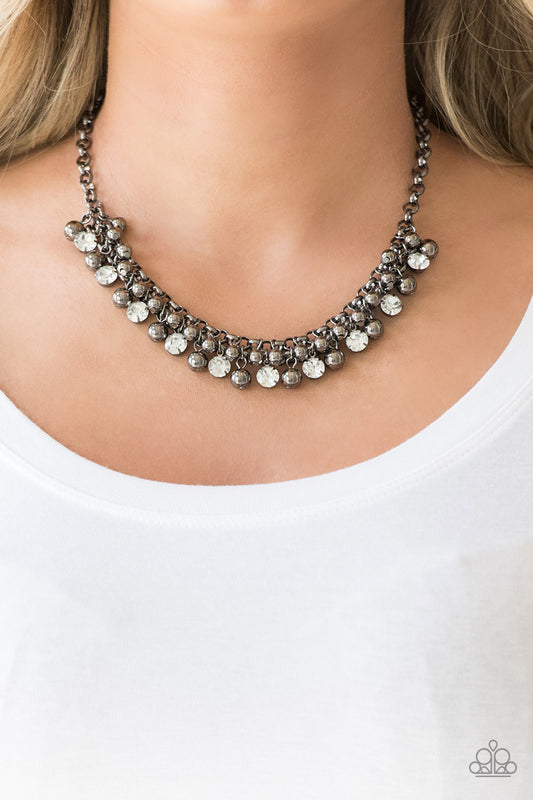 Wall Street Winner - Black/Gunmetal necklace