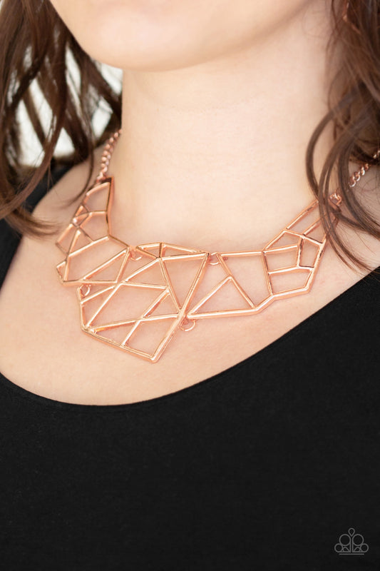 World Shattering - Shiny Copper necklace